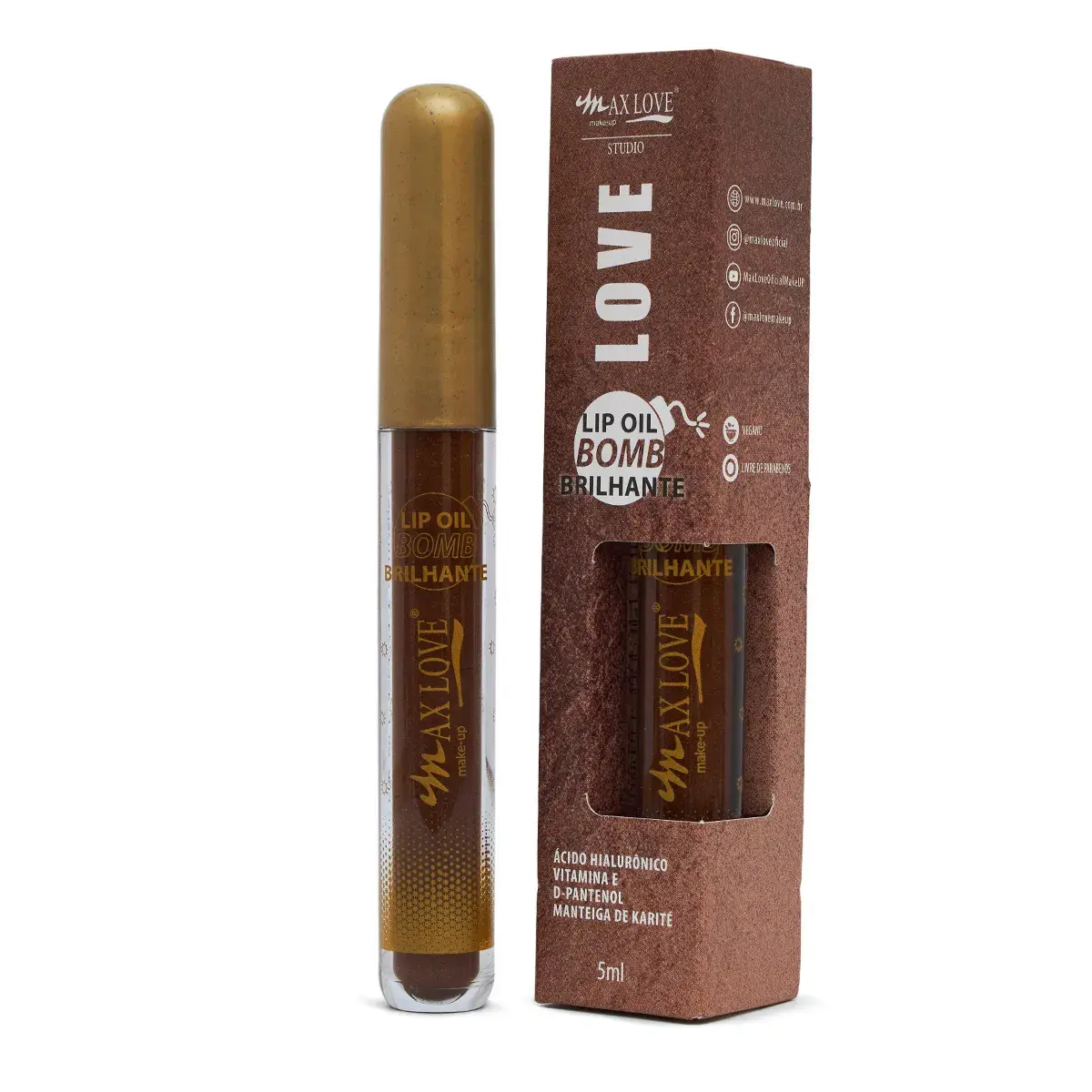 Lip Oil Bomb Brilhante — cor 50