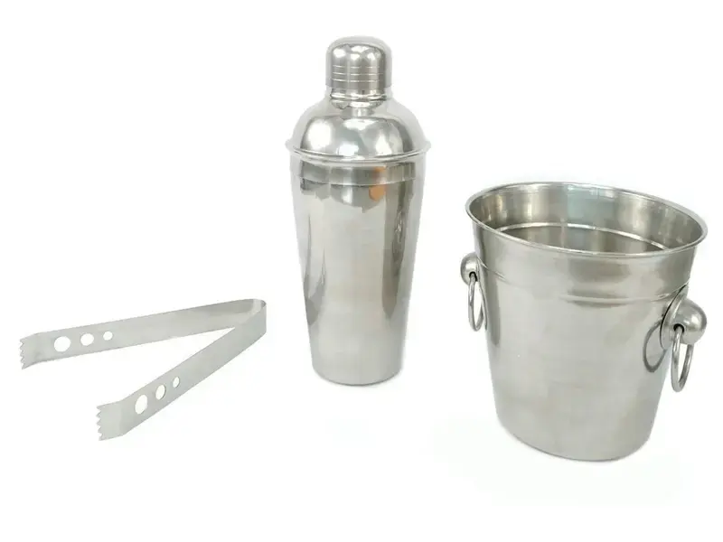 Kit Bar Art House Inox — 3 peças