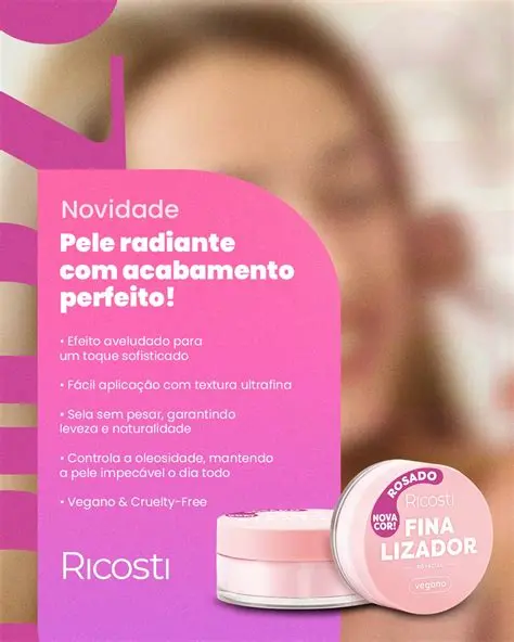Ricosti Pó Finalizador Vegano Rosado