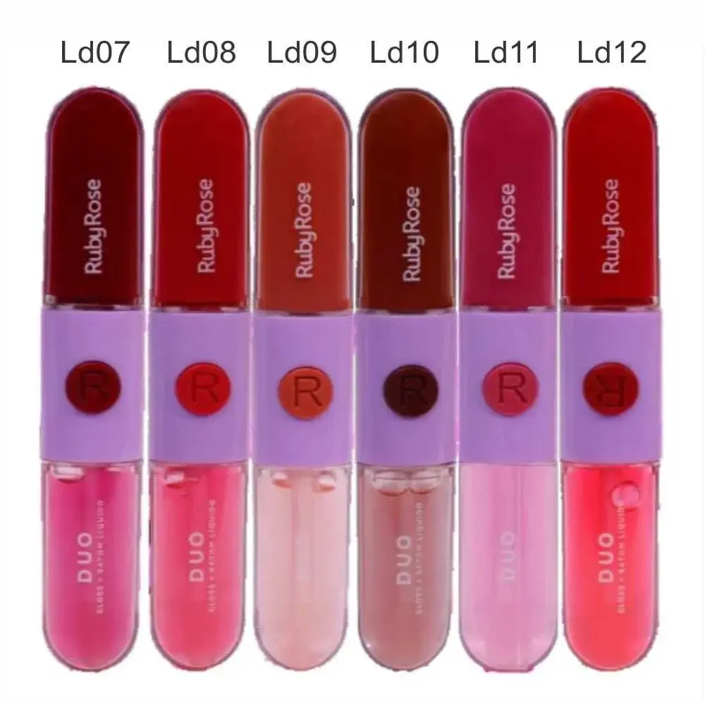 Batom e Gloss Líquido Duo LD08