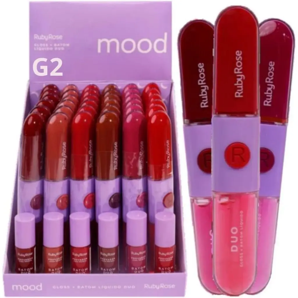 Batom e Gloss Líquido Duo LD11