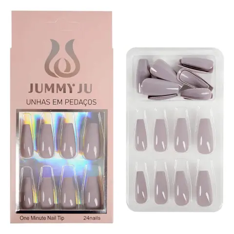 Unhas Postiças Jummy Ju DLM-10228 — 24 peças