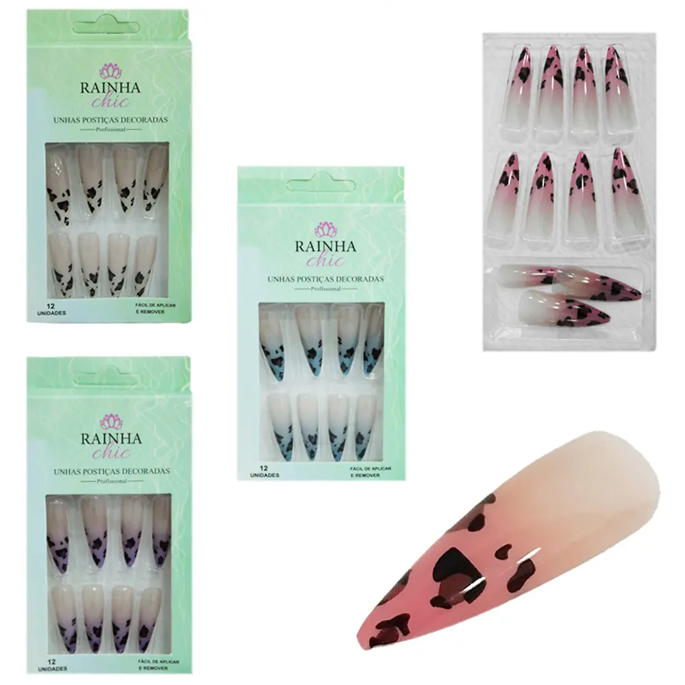 Rainha Chic Stiletto Decorada — 12 peças