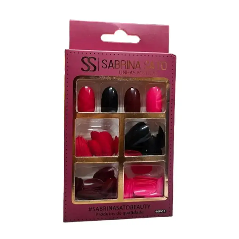 Unhas Postiças Sabrina Sato — 96 unidades, cores variadas