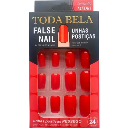 Toda Bela False Nail — 24 unidades