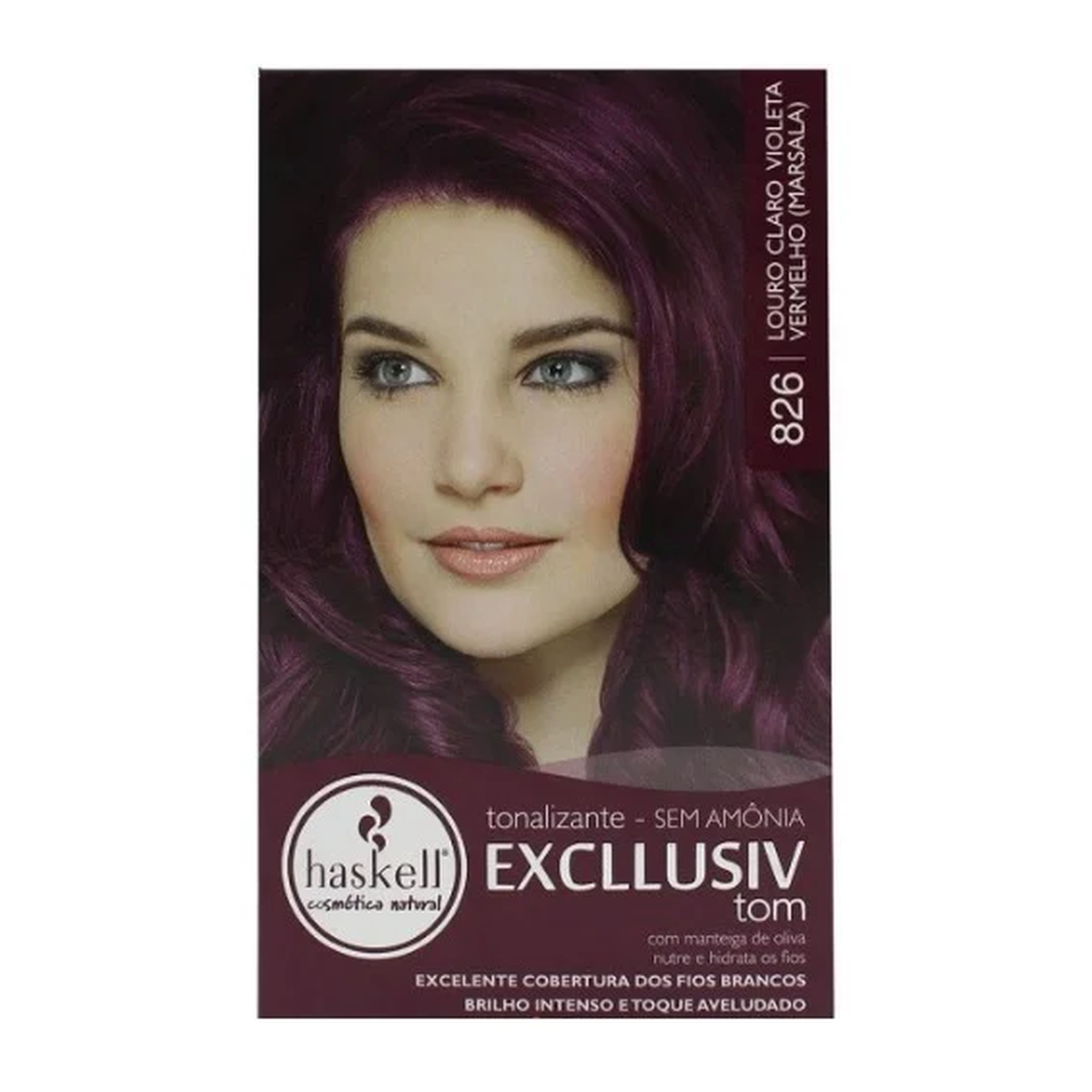Haskell Excllusiv Tom 826 — Louro Claro Violeta Vermelho Marsala